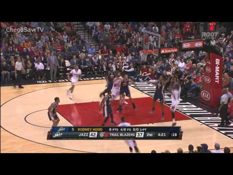 C.J.McCollum & Robin Lopez Full Highlights vs Jazz(11.04.2015) - 47 Pts Combined