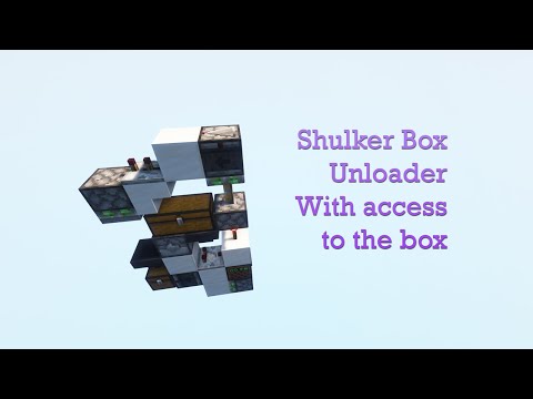 Easy Shulker Box Unloader With Access to the Shulker Box! - Tutorial Minecraft 1.13+