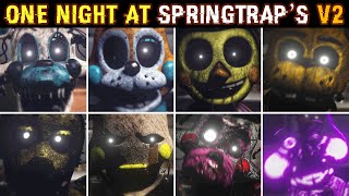 One Night at Springtrap's Remastered V2 – All Jumpscares (2022)