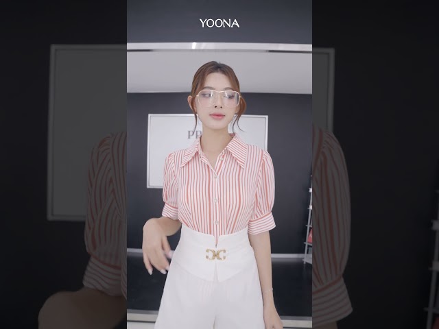 NH2S641- Áo lụa tuyết kẻ sọc