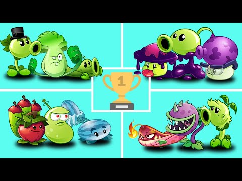 Team (Repeater + Bonk Choy + Pea Vine) Plant Vs Random 3 Team Plant - Who Will Win?