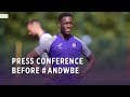 Press conference before #ANDWBE