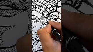 Glass dip pen broke 😢 | Ganesh ji drawing ✨ #shorts