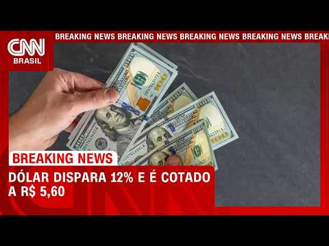 Dólar dispara na abertura e é cotado a R$ 5,60 | LIVE CNN
