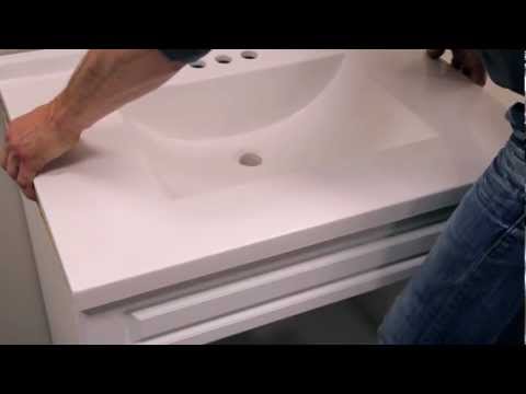 Rona - how to install a bathroom vanity