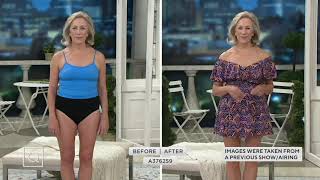 Fit 4 U Surplice Flounce Swim Dress on QVC