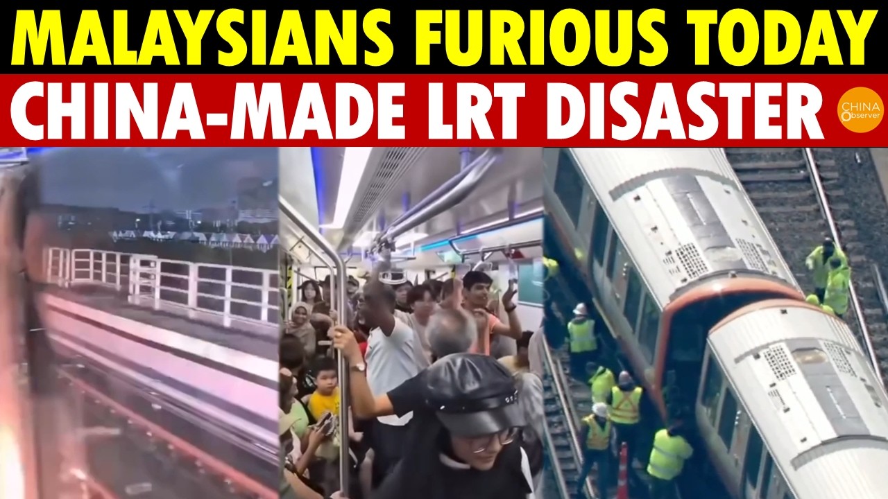 Malaysians Furious! China-Made LRT Fails After Just One Week: Sparks, Explosions Hit