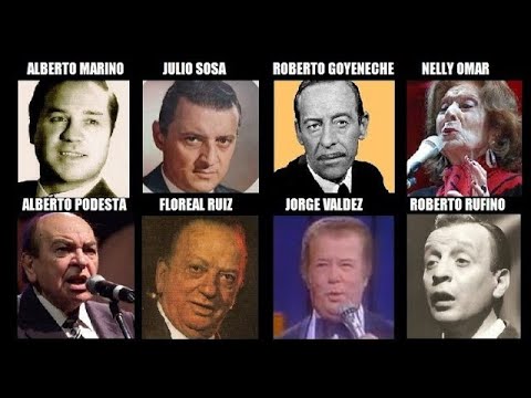 Julio Sosa Junto a Roberto Goyeneche Floreal Ruiz Argentino Ledesma Jorge Valdez Mario Bustos etc