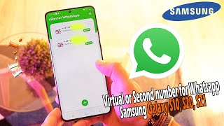 Virtual or Second number for Whatsapp Samsung Galaxy S10, S20, S21