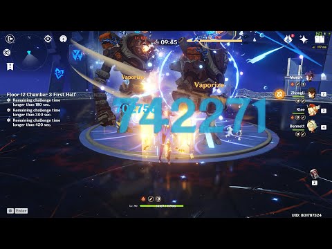 Mona and Klee - Low stagger Vaporize burst 1