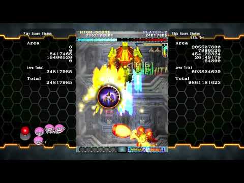 Dodonpachi Resurrection steam 1.5 ver A-P type 2-4 boss training No death clear(1 auto bomb)