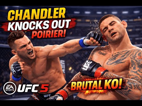 UFC 5 Gameplay: Dustin Poirier vs Michael Chandler 👊🔥