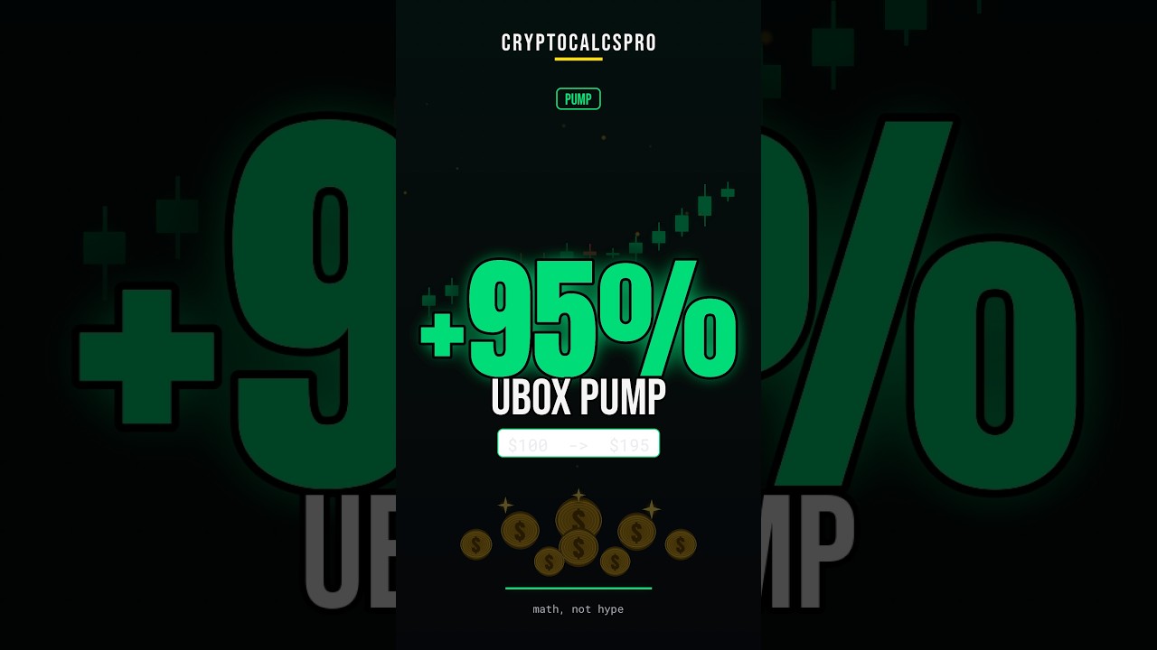 Did You Catch The UBOX Pump?