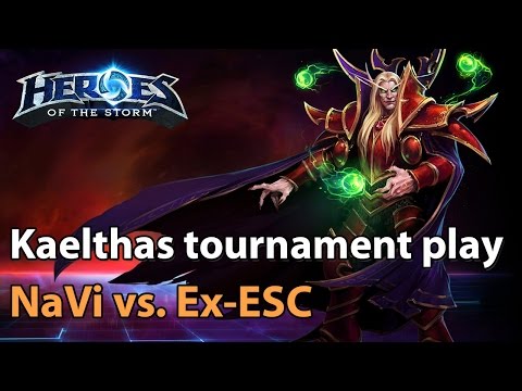 ► Heroes of the Storm (Pro Gameplay) - NaVi vs. Ex-ESC - Kaelthas play!