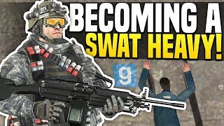 BECOMING A SWAT HEAVY - Gmod DarkRP | One Man Army!