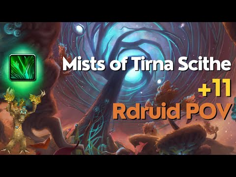 +11 Mists of Tirna Scithe [Rdruid POV] TWW M+ #worldofwarcraft #wow #mythicplus