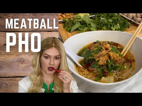 How to make PHO | Meatball Pho | Beef Noodle Soup | Vietnamese Phở Bò Viên