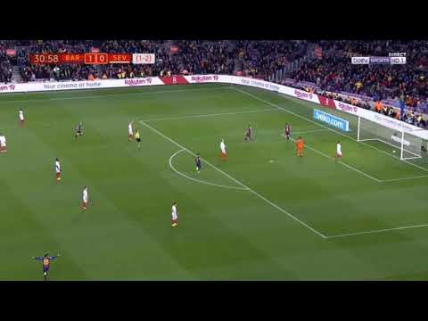 Arthur lovely pass to Rakitic. Fc Barcelona vs Sevilla. 2-0. 1/302019