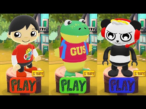Tag with Gus the Gummy Gator vs Red T-Shirt Ryan vs Combo Panda - Run Gameplay