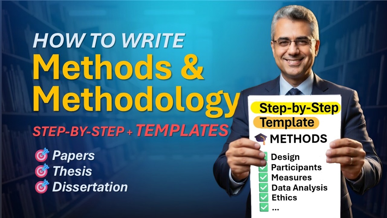 🎓 How to Write Methodology in a Research Paper & Thesis (Examples + Template | Step-by-Step) 💪🎯