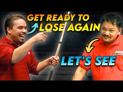 CONFIDENT Player Claims He Can BEAT 52 Year Old Efren Reyes TWICE