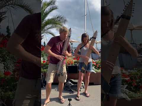 “Voodoo Charm” by Cascade busking in Germany with two Chapman Sticks