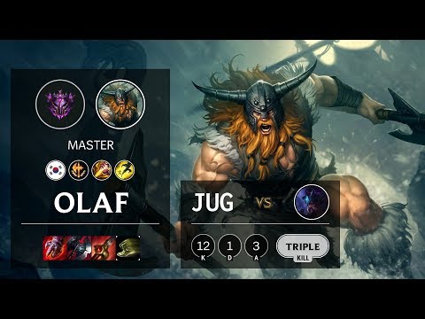 Olaf Jungle vs Rek'Sai - KR Master Patch 10.8