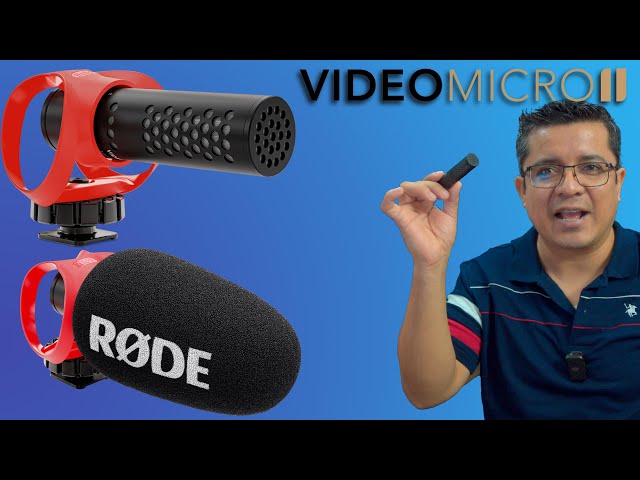Vídeo relacionado con RØDE VideoMicro II Micrófono de cañón ultracompacto para cámara RØDE VideoMicro II para grabar audio de con una cámara o dispositivo móvil