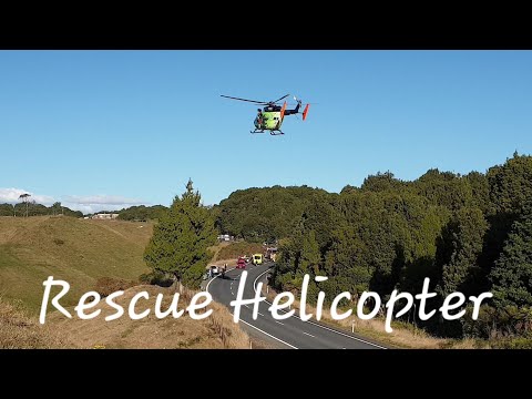 Rescue Helicopter Attends Scene of Fatal Crash on New Zealand Road