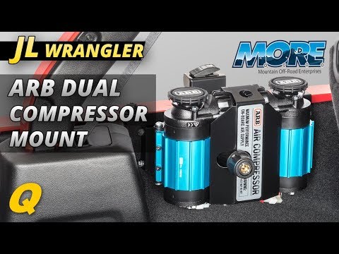 Jeep Wrangler JL Dual Compressor Mounting Bracket from Mountain Off-Road