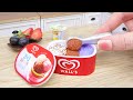 Easy Miniature Ice Cream Recipe | Tasty Tiny Homemade Ice Cream Tutorial | Miniature Cooking