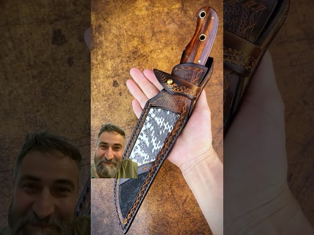 Vídeo relacionado con Omesio Cuchillo Outdoor cuchillo de cinturón pequeño cuchillo fijo de caza con funda