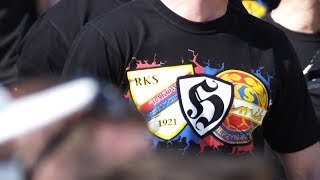 17#069 - Raków Częstochowa - Odra Opole (doping kibiców Rakowa i Odry)