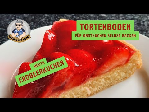 Tortenboden für Erdbeerkuchen selbst backen