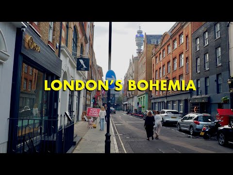 London’s Bohemia – Fantastic Fitzrovia Walking Tour (4K)