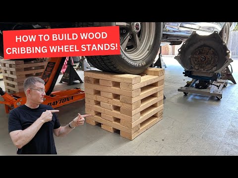 Building Inexpensive Wheel Cribbing or Wooden Wheel Stands