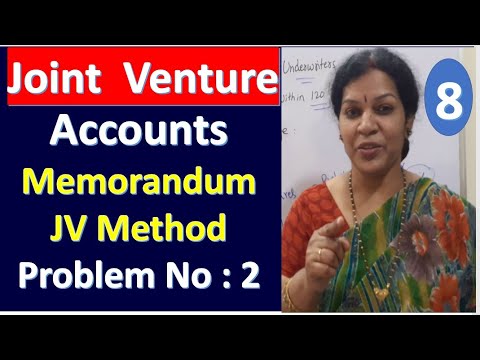 1 Joint Venture Accounts Introduction