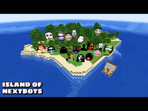 SURVIVAL ISLAND WITH 100 NEXTBOTS in Minecraft - Gameplay - Coffin Meme