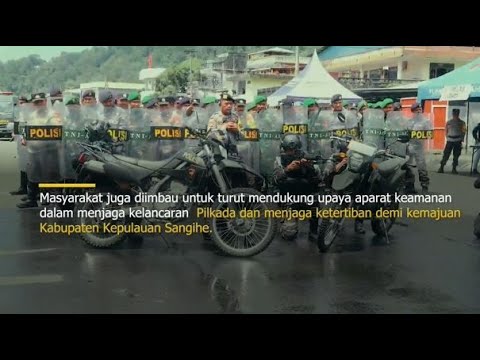 POLRES KEP. SANGIHE APEL GABUNGAN PERSIAPAN PILKADA