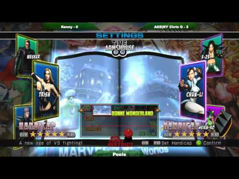 Kenny vs AGE|NY Chris G - UMVC3 pools RFD '13