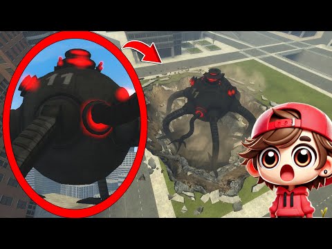 My drone CATCHES GIANT OMNIDROID V11 in REAL LIFE in Garry's Mod