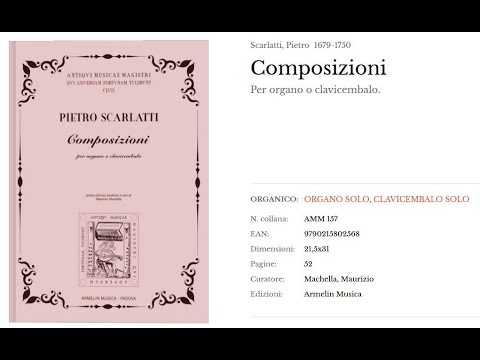 Pietro Scarlatti (1679-1750): Sonata in e minor edited by Maurizio Machella