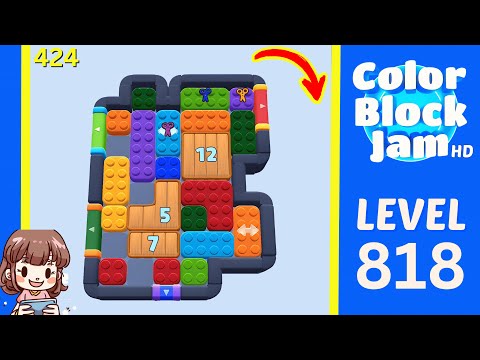 Color Block Jam Level 424 (818) Solution Walkthrough