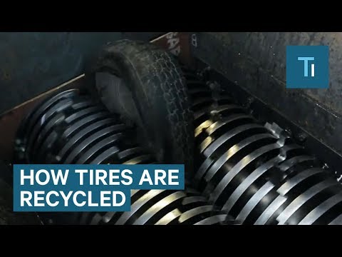 How Tires Are Recycled Into Material For Playgrounds