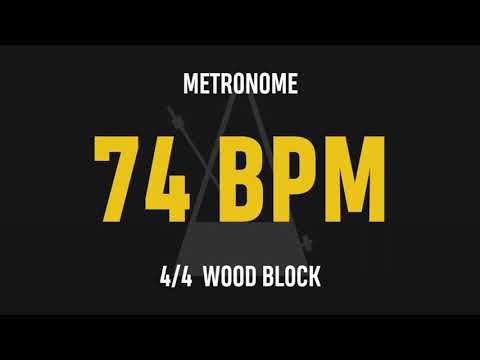 74 BPM 4/4 - Best Metronome (Sound : Wood block)