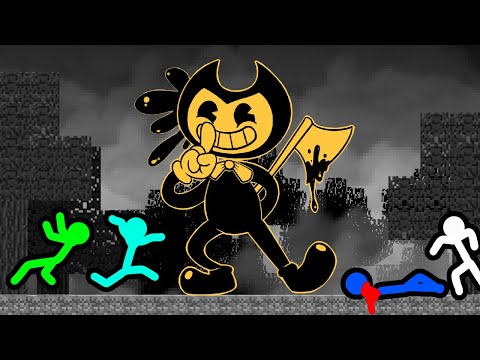 Stickman VS Minecraft: Bendy Horror - AVM Shorts Animation