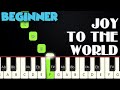 Joy To The World BEGINNER PIANO TUTORIAL SHEET MUSIC By Betacustic