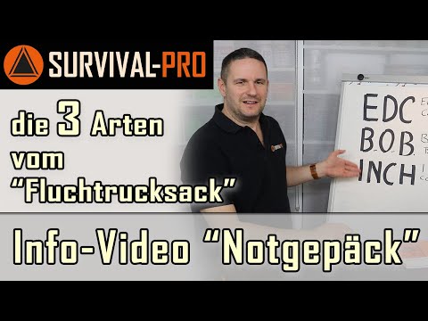 Escape backpack vs. emergency luggage - the 3 types of "prepper escape backpacks"