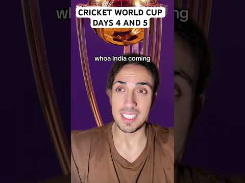 Cricket World Cup Days 4 And 5