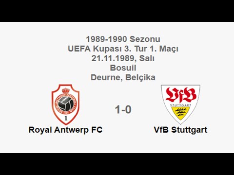 Royal Antwerp FC 1-0 VfB Stuttgart 21.11.1989 - 1989-1990 UEFA Cup 3rd Round 1st Leg